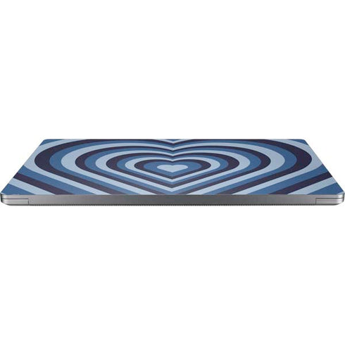 Blue Heart Pattern Universal Laptop 16.6in (13.4 x 9.7in) Skin